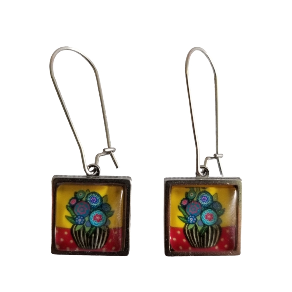 Handcrafted Floral Rarrings
